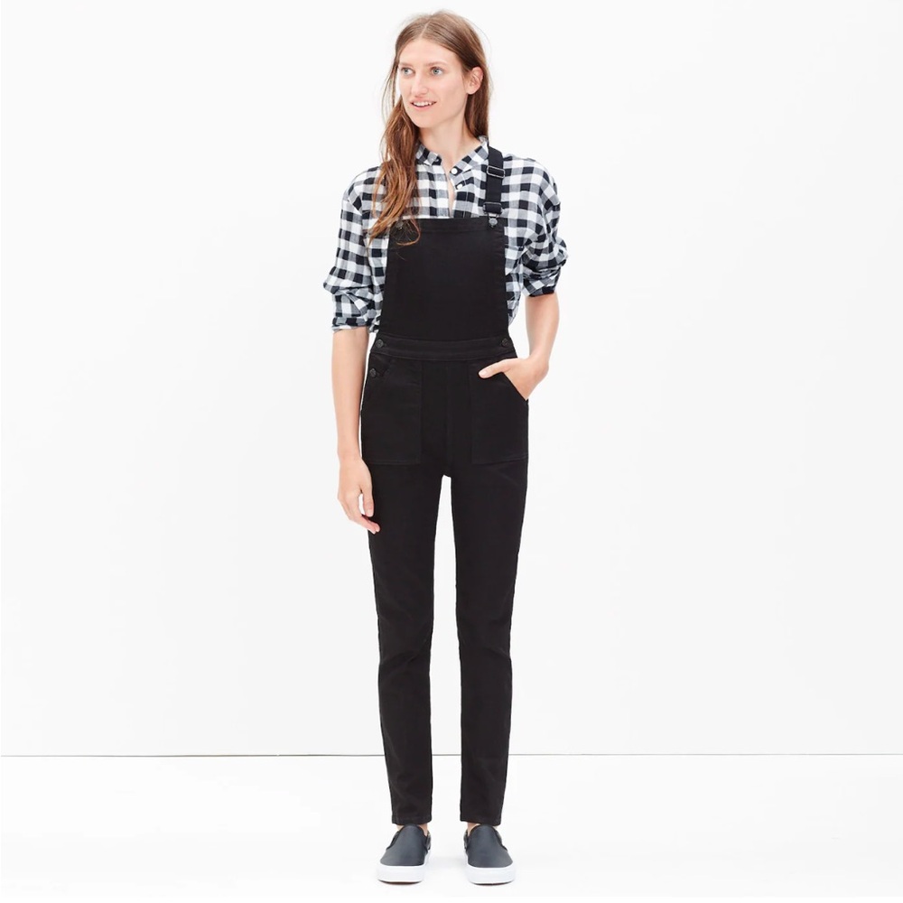 Madewell Denim Cross-Back Overalls